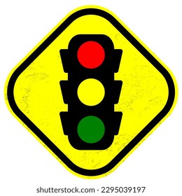 traffic lights sign illustration design vector