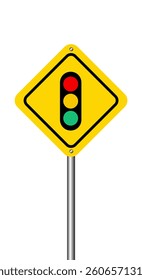Traffic lights signal of red, yellow and green. Traffic light set Vector illustration, traffic signal isolated, traffic lights clipart, Simple traffic-light icon, Light green, yellow and red light.