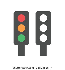 traffic lights symbol vector illustration 