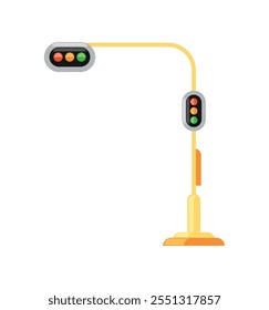 traffic lights urban infrastructure isolated icon
