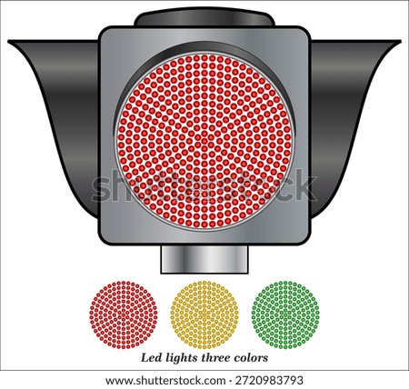 Traffic lights are lights used to control the movement of traffic - one piece Led lights three colors.