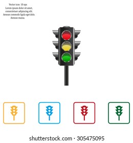 Traffic lights, vector