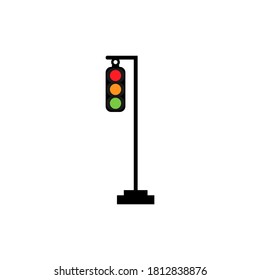 ilustración de plantilla de diseño de vectores de semáforos