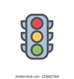 traffic lights vector icon