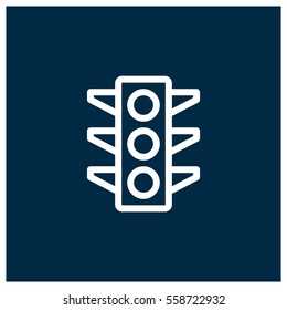 Traffic lights vector icon