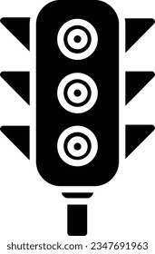 Traffic Lights Vector Icon Glyph Style