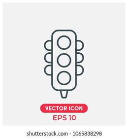 Traffic Lights Vector Icon.Flat,Creative,Modern Traffic Lights Vector Icon Illustration For Web And Mobile App.Ui/Ux