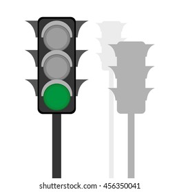 Traffic lights. Vector illustration