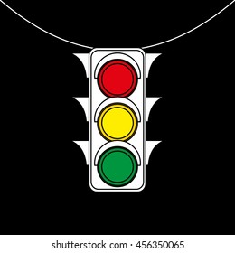 Traffic lights. Vector illustration