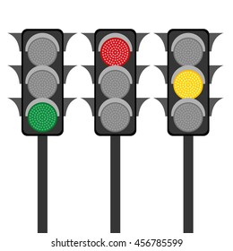 Traffic lights. Vector illustration

