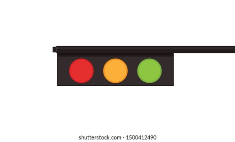 Traffic lights vector. wallpaper. free space for text. copy space.