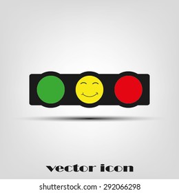 traffic light,smile
