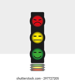 traffic light,smile
