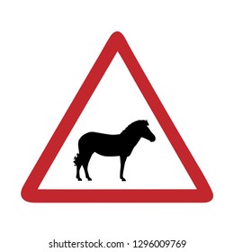 Traffic mark caution zebra on white bakground.