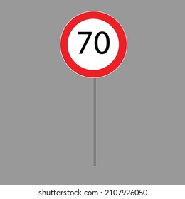 Velocidad máxima del tráfico 70 km/h