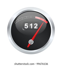 Traffic measuring device. Vector illustration