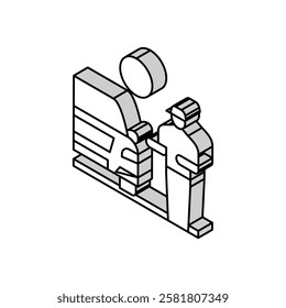 traffic offense isometric icon vector. traffic offense sign. isolated symbol illustration