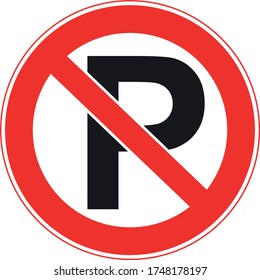 traffic parking ban sign. traffic parking prohibited sign. round parking prohibited sign. traffic signs. circular parking sign