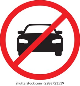ilustración vectorial de la prohibición de estacionamiento de tráfico.