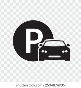 Traffic and Parking Icon Set | Vector Symbols for Road and Transport
