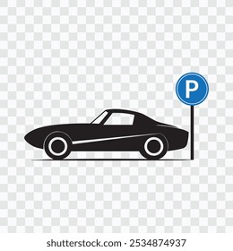 Traffic and Parking Icon Set | Vector Symbols for Road and Transport