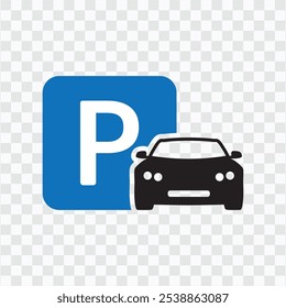 Conjunto de Ícones de Tráfego e Estacionamento | Símbolos vetoriais para estrada e transporte