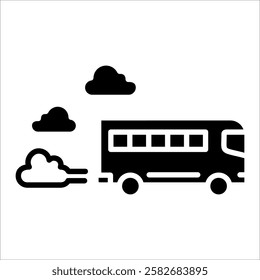 Traffic Pollution Icon Element For Design