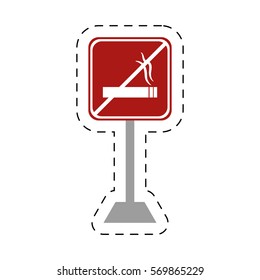 traffic prohibited cigarette smoke cigarette smoke vector illustration eps 10