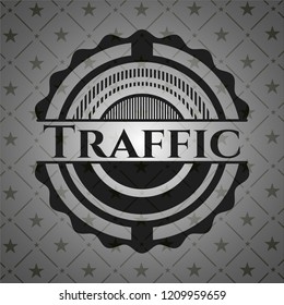 Traffic realistic dark emblem