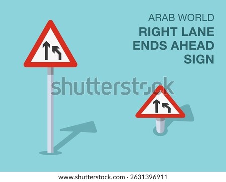Traffic regulation rules. Isolated Arab world 