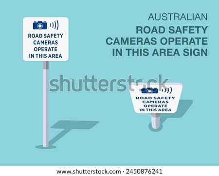 Traffic regulation rules. Isolated Australian 