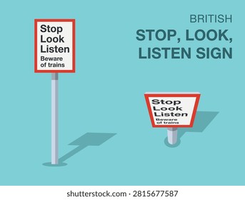 Traffic regulation rules. Isolated british 