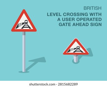 Traffic regulation rules. Isolated british 