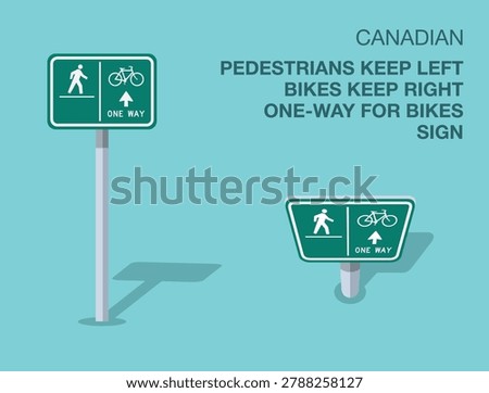 Traffic regulation rules. Isolated canadian 