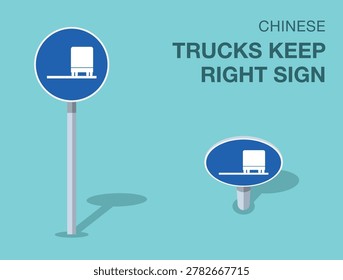 Traffic regulation rules. Isolated chinese 