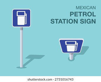 Traffic regulation rules. Isolated mexican 