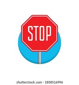 Traffic regulatory Stop Sign isolated on transparent background. Red STOP icon in flat style. Danger symbol concept.  - Powered by Shutterstock - Get 15% off with code: PIKWIZARD15