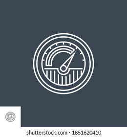 Verkehrs-bezogenes Vektorgrafik-Thin Line-Symbol. Einzeln auf schwarzem Hintergrund. Bearbeitbarer Stroke. Vektorgrafik.