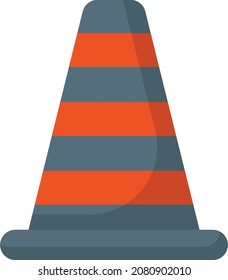 Traffic and Road PVC Cone concept, Safety Garage Rubber Vector Color Icon Design, Motor Vehicle Service and automobile repair shop Symbol, Lorry spare parts Sign, Automotive technician equipment stock