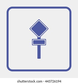 Traffic road sign.