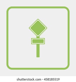 Traffic road sign.