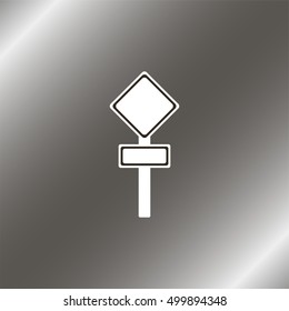 Traffic road sign.