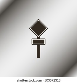 Traffic road sign.