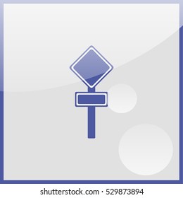 Traffic road sign.