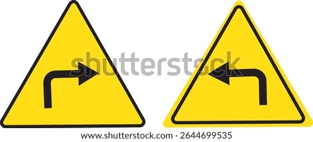 traffic road sign icon vector design, no turn right, left, u turn signs, Vector background, turn instruction in red circle sign vactor,
