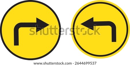 traffic road sign icon vector design, no turn right, left, u turn signs, Vector background, turn instruction in red circle sign vactor,
