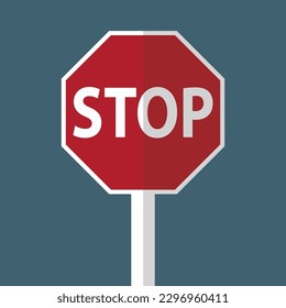 Traffic Road sign Stop warning editable Free Vector Image