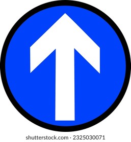 Traffic road sign vector illustration. Replaceable vector design.