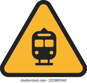 Traffic Road Signage Alert
Triangular Style Train 