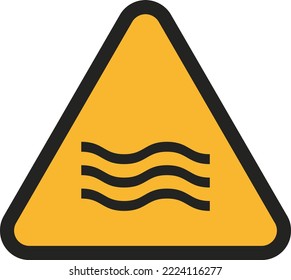 Traffic Road Signage Alert
Triangular Style Flood 